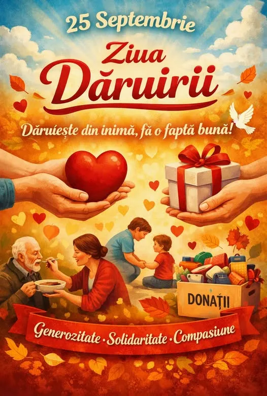 25 septembrie - Ziua Dăruirii în România