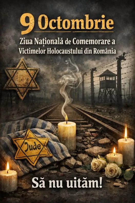 9 octombrie - Ziua Naţională de Comemorare a Victimelor Holocaustului din România