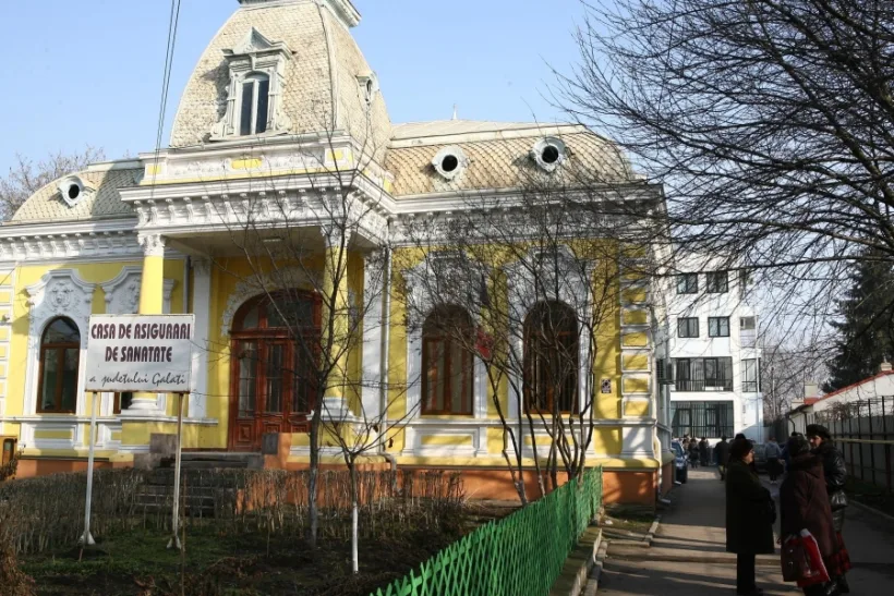 Jaf la sediul Casei Județene de Asigurări de Sănătate Galați
