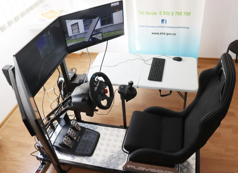 Consiliul Județean Galați a dotat Centrul Antidrog cu un simulator auto pentru campanii de prevenire și educare privind pericolul conducerii autovehiculelor sub influența drogurilor