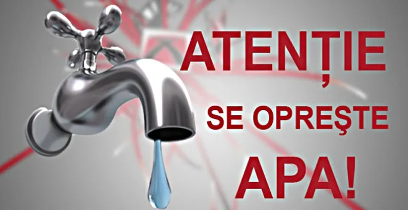 Marți, se oprește apa, timp de 14 ore, pentru câteva mii de consumatori din Galați