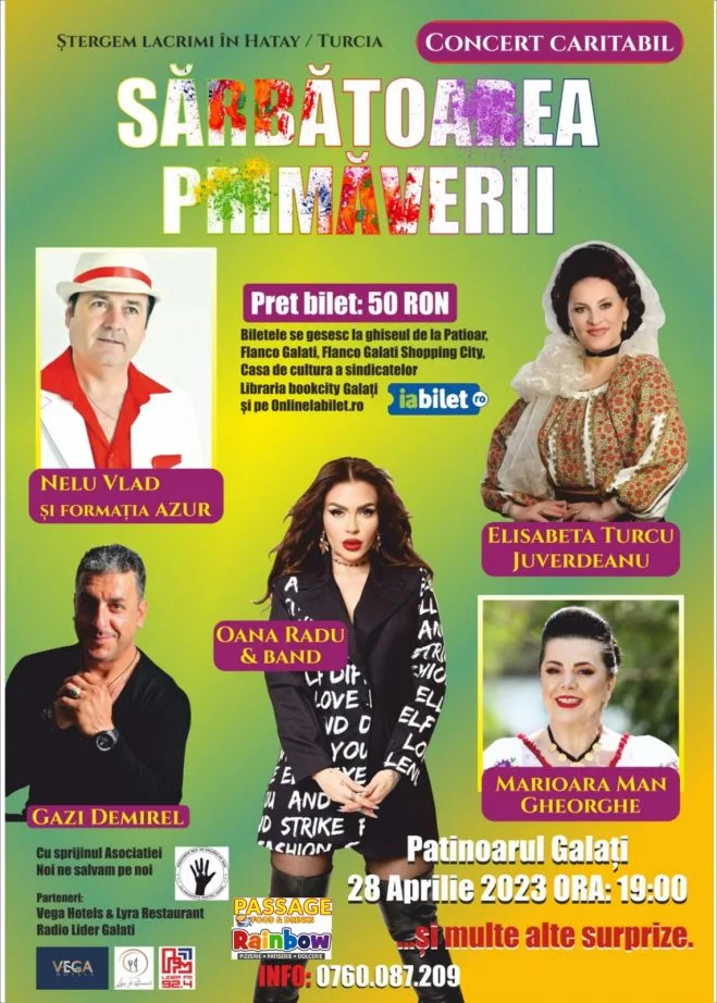 Ștergem lacrimi în Hatay, Turcia. Un concert caritabil va avea loc la Galați