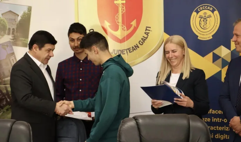 Viitorii contabili ai Galațiului au fost premiați la sediul Consiliul Județean