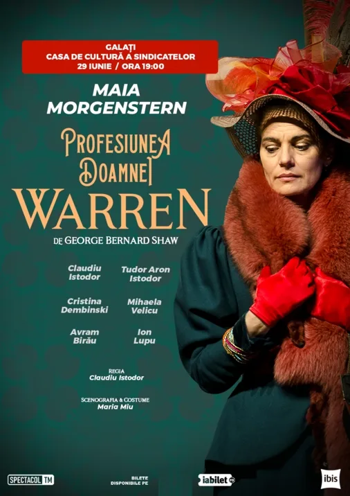 Maia Morgenstern vine la Galaţi