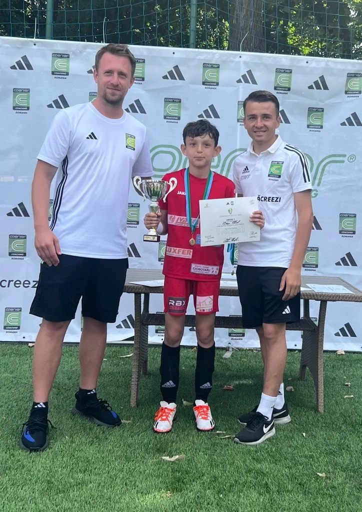 Gălăţeanul Vlad Mihai Sîrbu, campion pentru a doua oară consecutiv la Coerver Cup