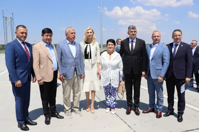 Moment istoric pentru zona Galați-Brăila-Tulcea. Podul peste Dunăre, inaugurat