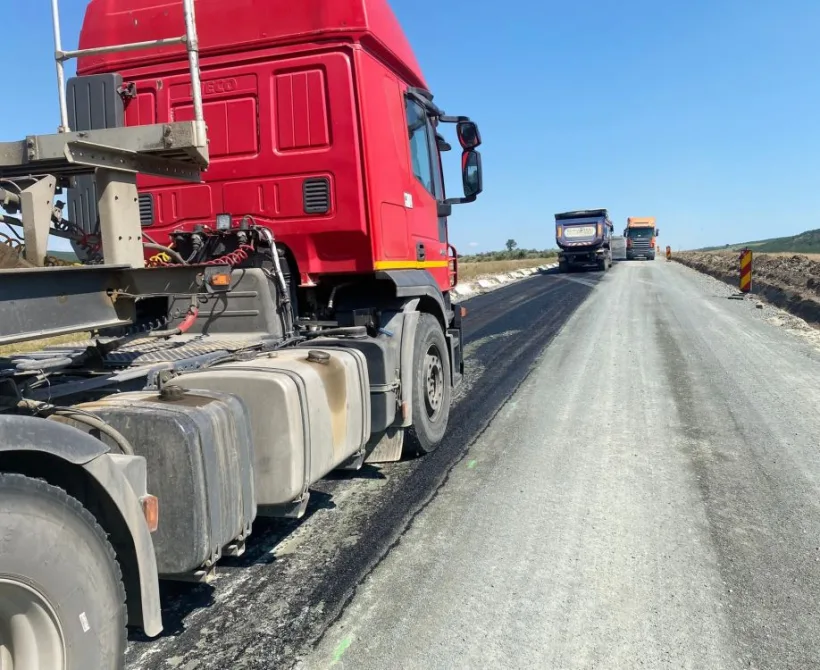 Asfaltări în partea de nord a județului Galați