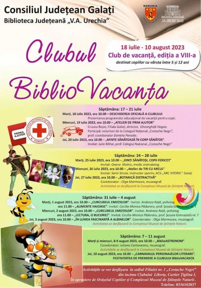 Clubul BiblioVACANŢA, ediţia a VIII-a