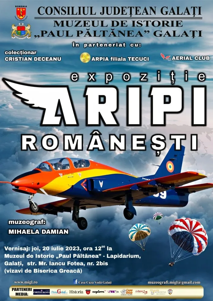 ”Aripi românești”, expoziție de colecție, de Ziua Aviației Române
