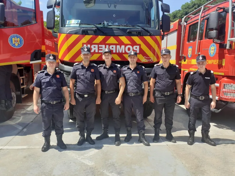Pompierii gălățeni intervin în Grecia, în zonele afectate de incendii