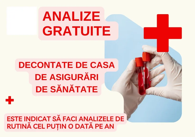 Lista analizelor gratuite de care pot beneficia cetățenii în baza contribuţiei la CNAS