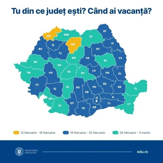 Vacanțele elevilor în anul școlar 2023 - 2024
