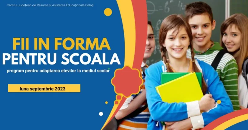 ”FII ÎN FORMĂ PENTRU ȘCOALĂ!”
