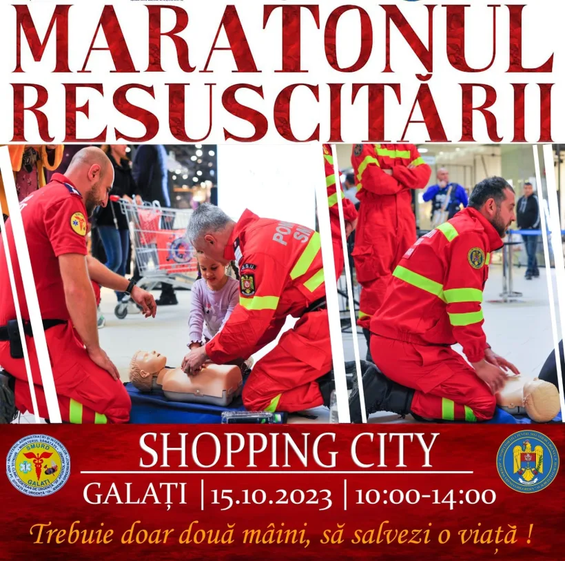 „Maratonul Resuscitării”, duminică, la Galați