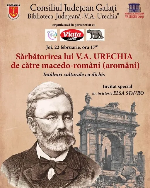 Sărbătorirea lui V.A. Urechia de către macedo-români (aromâni)