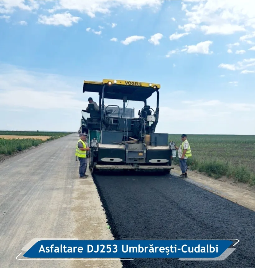 Costel Fotea: Continuăm asfaltarea pe drumul dintre Umbrărești și Cudalbi