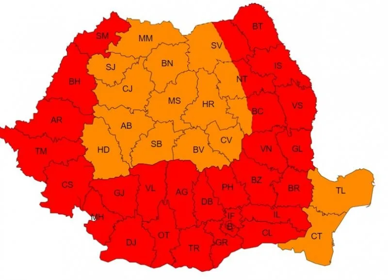 Cod Roșu de Caniculă în România. CNAIR anunță restricții pe mai multe sectoare de autostrăzi, drumuri expres și drumuri naționale