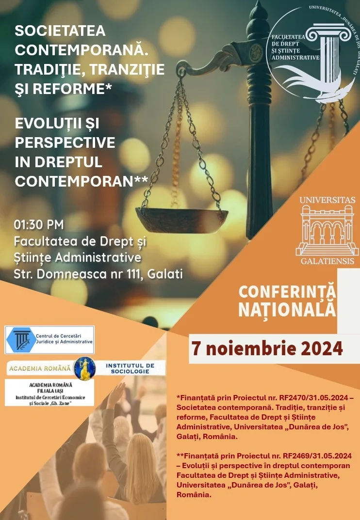 Conferința națională despre Societatea contemporană organizată la Galați