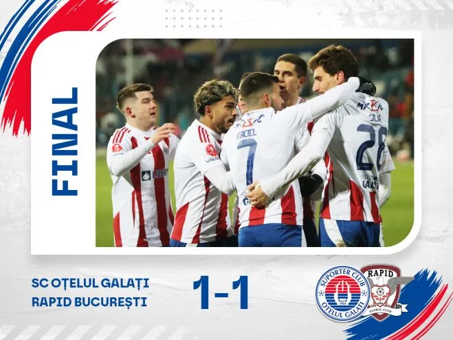 Oţelul nu pierde cu Rapid