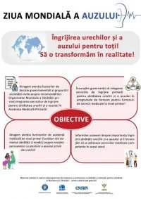 3 martie - Ziua mondială privind protecţia sănătaţii urechii şi auzului