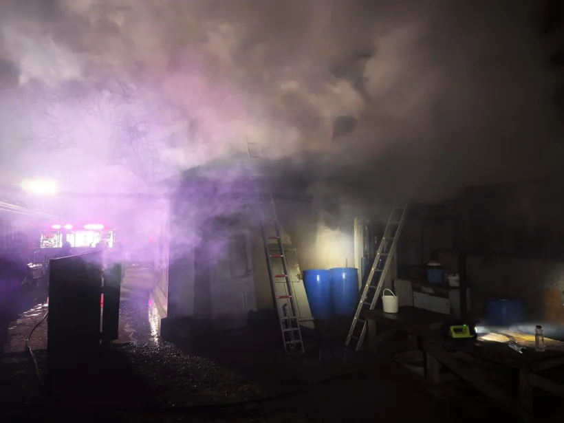 Incendiu în comuna  Slobozia-Conachi: o casă a luat foc