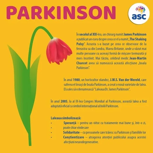 11 aprilie - Ziua mondială de luptă împotriva bolii Parkinson