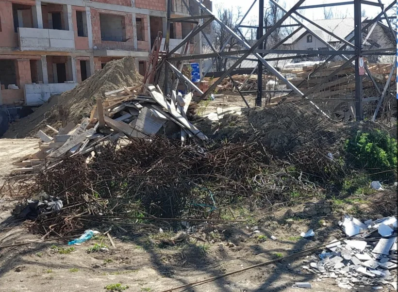 Amendă pentru un șantier de construcții din Galați, de la Garda de Mediu