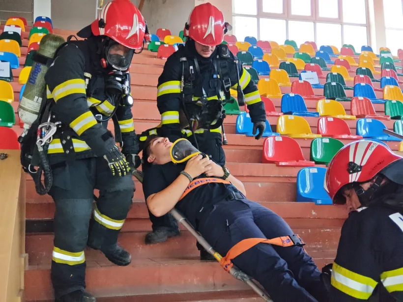Exercițiu tactic de amploare organizat la Sala Sporturilor din Galați