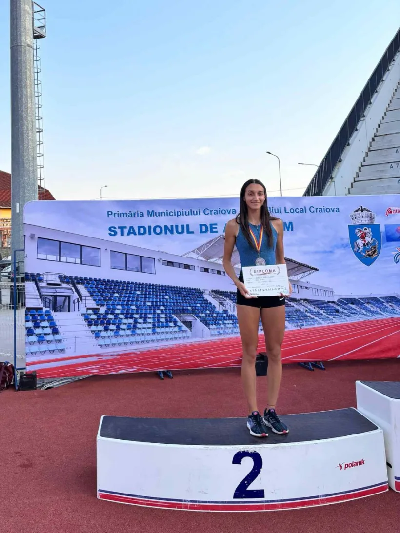 Rebeca Daria Ciocan, vicecampioană națională la 800 metri în premieră