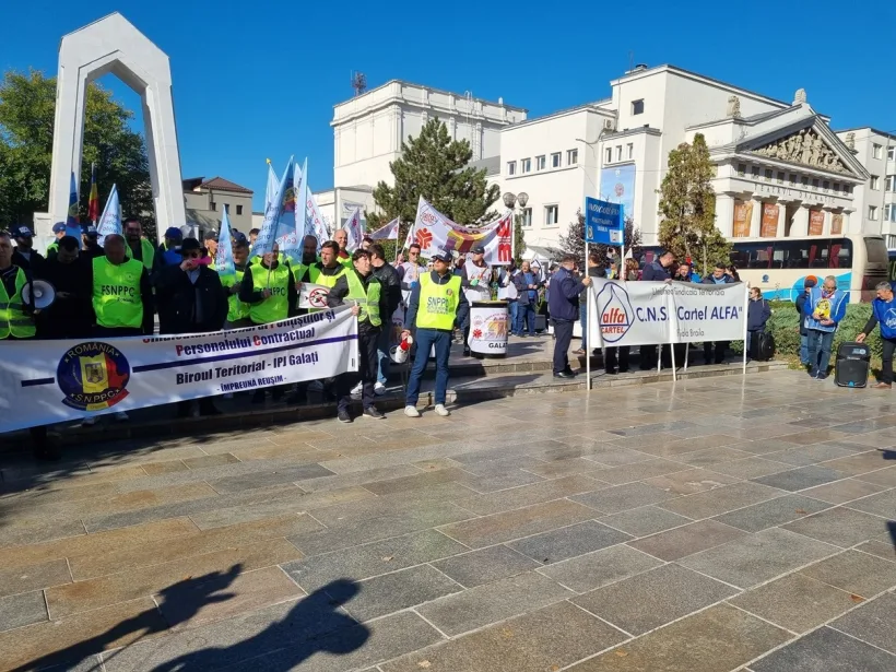 Protest sindical, miercuri, la Galați