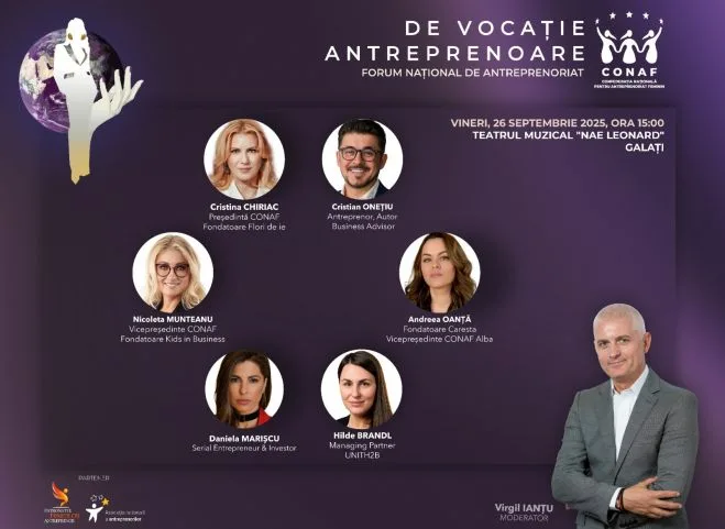 Vocația antreprenoarelor este în prim-plan la Galați. Vineri, la Teatrul Muzical