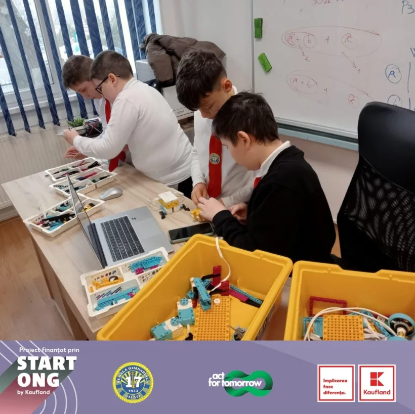 Club de robotică pentru cei 500 de elevi de la Școala Gimnazială nr. 17 din Galați