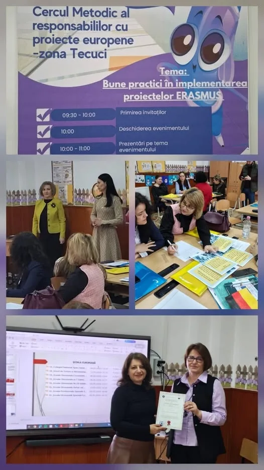 Responsabilii de proiecte educaționale europene din N județului Galați, profesionalizați