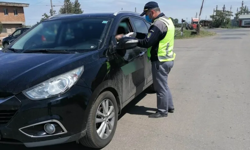 Tânăr din Galați, prins la volanul unui Audi A6, fără permis de conducere