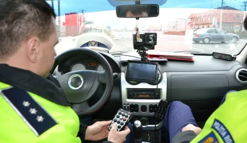 Vitezoman prins pe un drum județean din Galați cu 122 kilometri la oră