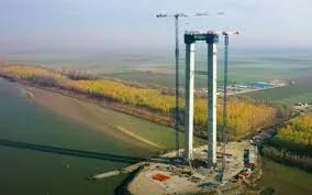 Vești despre podul peste Dunăre: constructorii japonezii vor monta cablurile principale pe o distanţă de 2 kilometri
