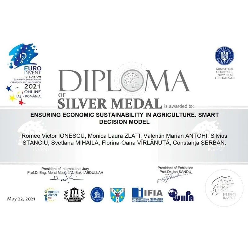 Medalie de argint obținută de cercetători de la UDJG la EUROINVENT 2021