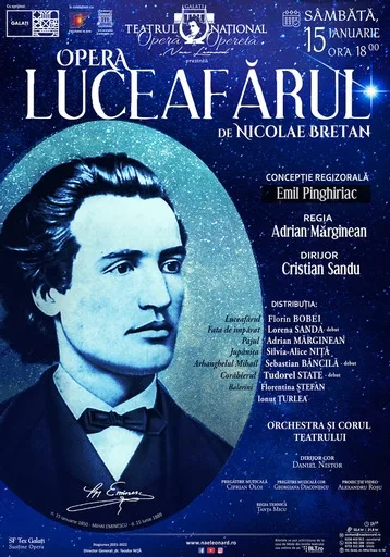 De Ziua Culturii Naţionale, ascultăm opera „Luceafărul” la Galaţi şi Brăila