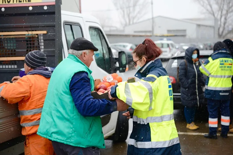 Mesajul de mulțumire adresat voluntarilor care „și-au sacrificat timpul, energia și puterea de muncă, într-un imens gest de omenie și solidaritate”