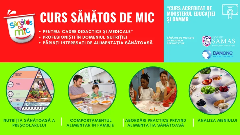 Prima platformă de educație pentru alimentația sănătoasă a copiilor din România