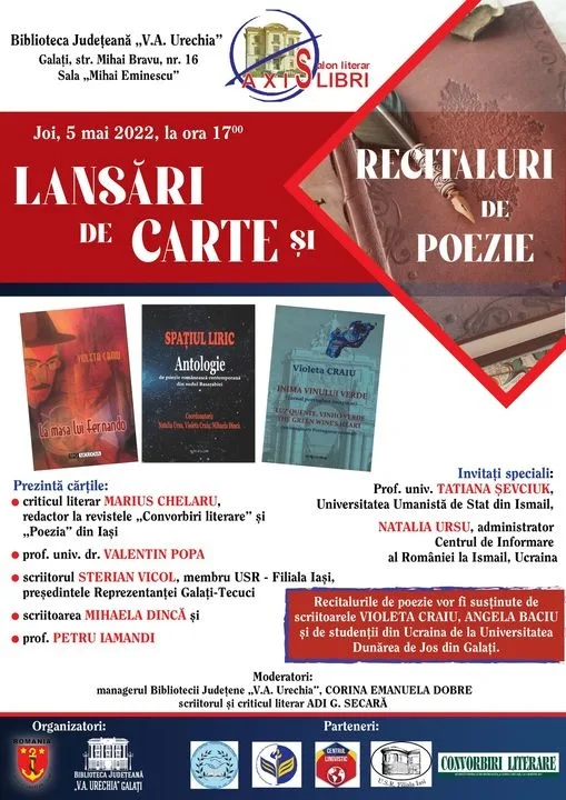Antologii şi poezie la Salonul Literar "Axis Libri"