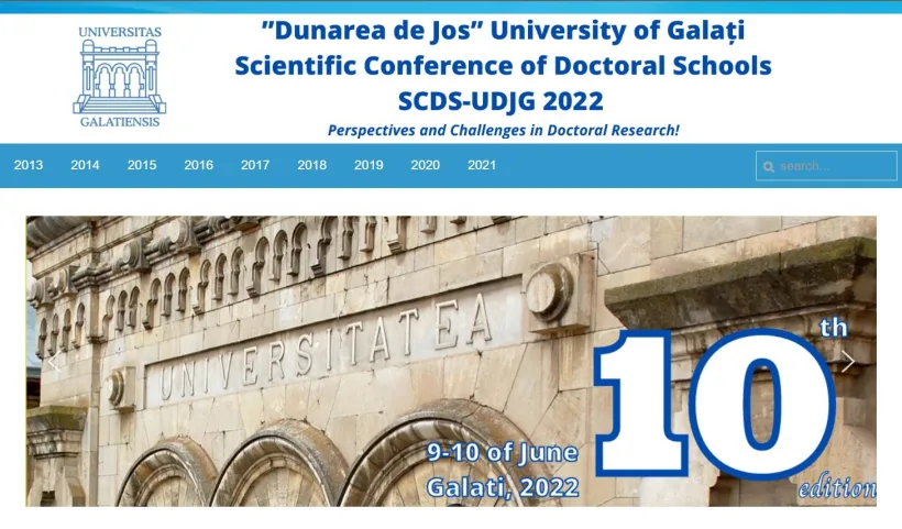 Conferința Școlilor Doctorale la UDJ - un deceniu de manifestări științifice