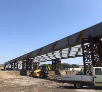 Stadiul lucrărilor la Podul Hobanat: urmează montarea ultimelor elemente de tablier