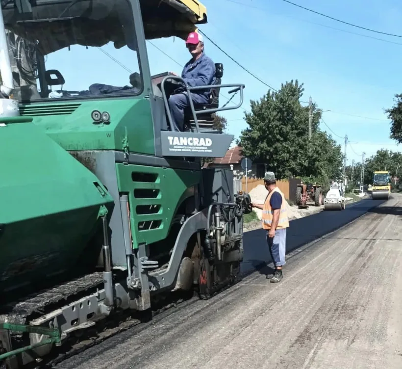 Drumul dintre Nicorești și Poiana, asfaltat de Consiliul Județean Galați