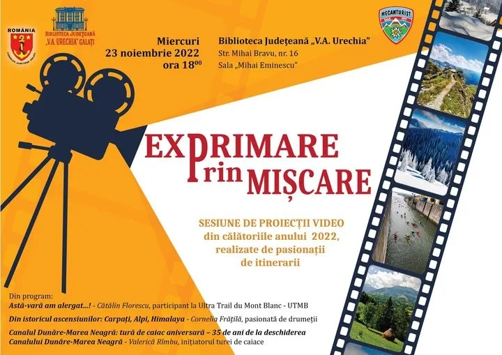 Invitaţie la Biblioteca Judeţeană "V.A. Urechia"