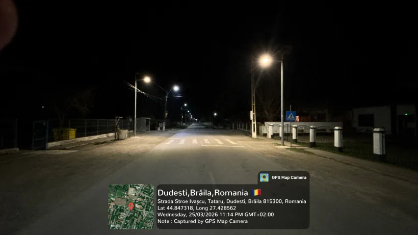 Treceri de pietoni de pe drumurile județene din Brăila, iluminate cu sisteme autonome, neconectate la rețeaua electrică