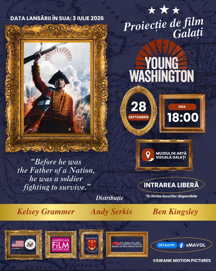 Filmul „Tânărul Washington”, proiecție specială oferită la Galați de Ambasada SUA